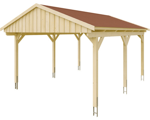 Holzcarport mit Dach