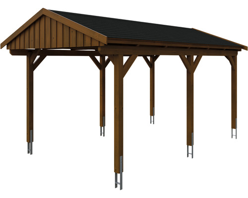 Holzcarport mit Dach