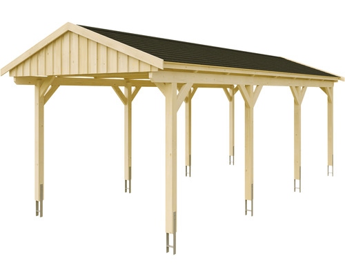Holzcarport mit Dach