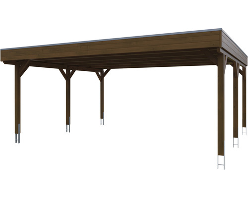 Holzcarport mit Stützpfosten