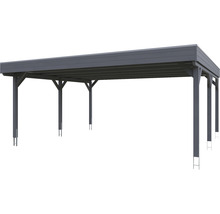 Doppelcarport SKAN Holz Grunewald 622 x 554 cm Schiefer