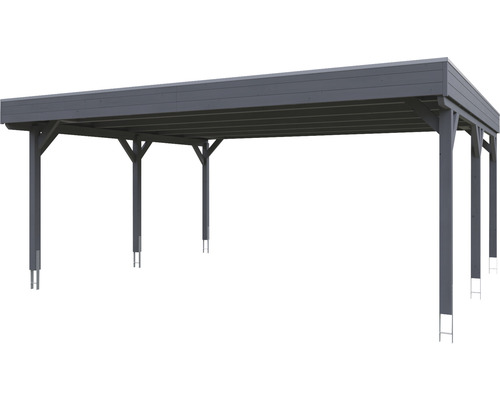 Holz Carport mit Flachdach