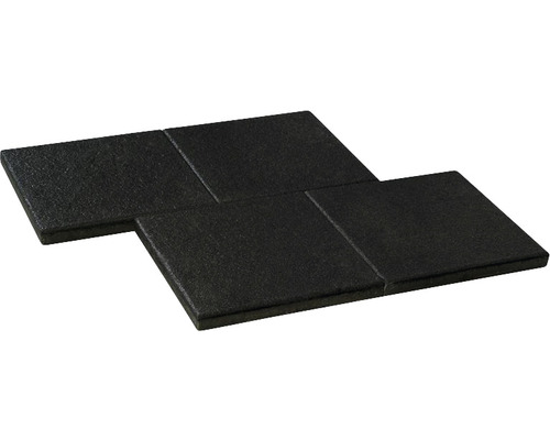 Beton Terrassenplatte iStone Luxury schwarz-basalt 40 cm x 40 cm x 4 cm Quadratische Bodenplatten aus Stein für den Außenbereich