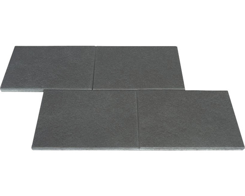 Beton Terrassenplatte iStone Luxury schwarz-basalt 60 cm x 40 cm x 4 cm Graue Bodenfliesen