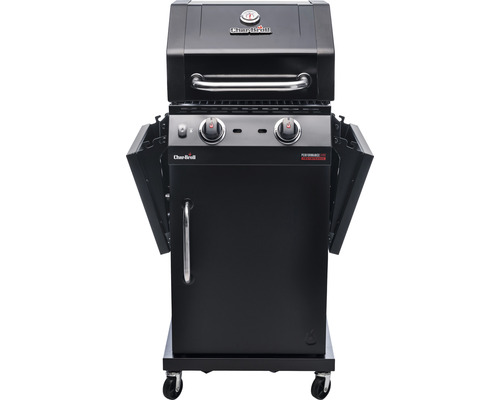 Char-Broil Gasgrill mit zwei Brennern, Seitenablagen und Rollen