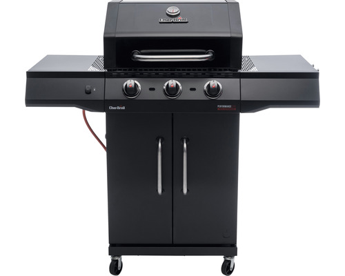 Gasgrill Char-Broil Performance CORE B 3 Cabinet 3 Brenner schwarzmetallic inkl. Ablage, Deckelthermometer, Fettauffangschale, Warmhalterost, Grillrost