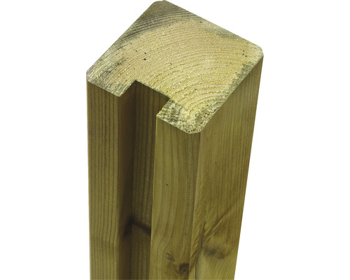 Holzpfosten mit Nut für Zaunbau