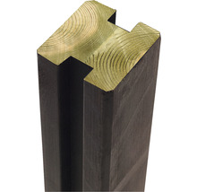 Holzpfosten mit Nut und Feder für den Zaunbau