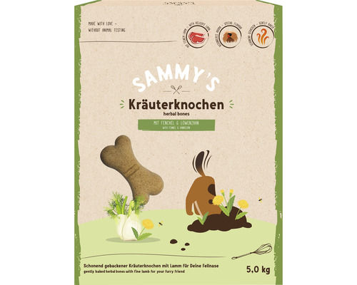Hundesnack bosch Sammy´s Kräuterknochen 5 kg Sammy''s Kräuterknochen mit Fenchel und Löwenzahn, 5 kg Packung