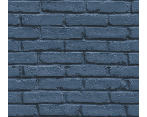 Vliestapete 35856-1 Attractive Mauerstein blau