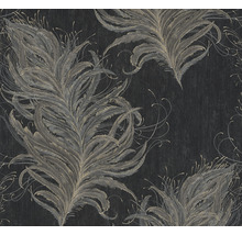 Vliestapete 38009-4 Mata Hari Federn schwarz