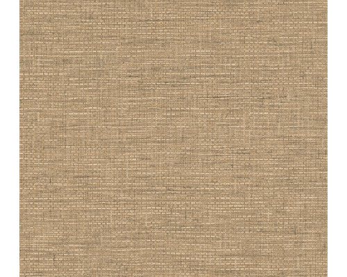 Vliestapete 38527-7 Desert Lodge Gewebte-Optik Uni beige Nahaufnahme einer Textiltapete mit natürlicher Faserstruktur