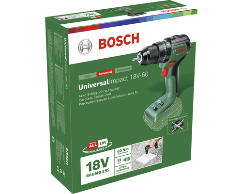 Bosch UniversalImpact 18V-60 Akku-Schlagbohrschrauber im Karton