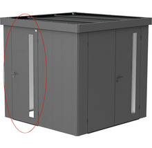 Zusatztür Biohort für Gartenhaus Neo quarzgrau-metallic