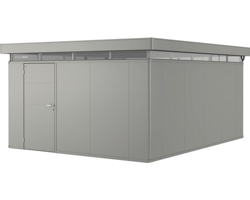 Gerätehaus Biohort CasaNova 4x5 Tür links 430 x 530 cm quarzgrau-metallic Gartenschuppen aus Metall mit Tür und Oberlicht