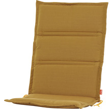 Sesselauflage Siena Garden Centauri 48 x 110 cm Baumwolle Polyester braun flexible Haltebänder und Bindebänder