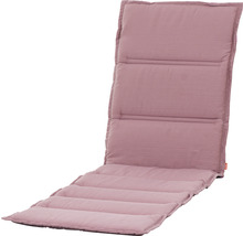 Liegeauflage Siena Garden Centauri 58 x 200 cm Baumwolle Polyester rosa flexible Haltebänder und Bindebänder