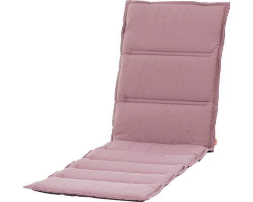 Liegeauflage Siena Garden Centauri 58 x 200 cm Baumwolle Polyester rosa flexible Haltebänder und Bindebänder