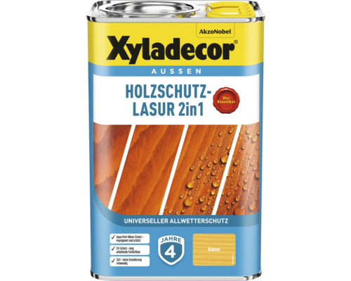 Xyladecor Holzschutzlasur 2in1 Dose für den Außenbereich