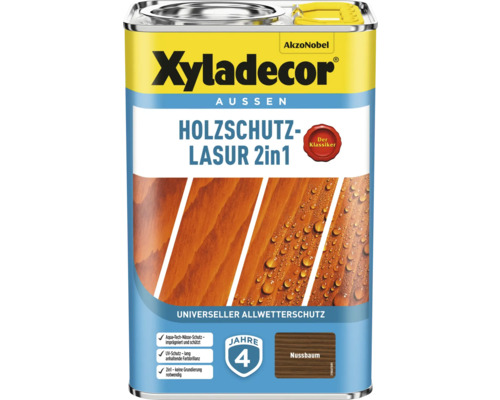 Xyladecor Holzschutzlasur 2in1 Nussbaum Dose