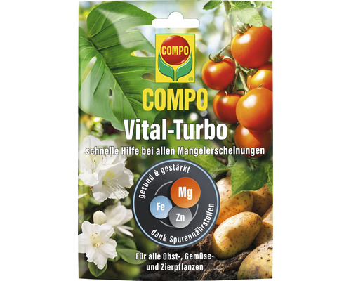 Spurennährstoff -Dünger COMPO Vital-Turbo schnelle Hilfe bei allen Mangelerscheinungen für alle Obst-, Zier, Gemüse und Zierpflanzen 20 g