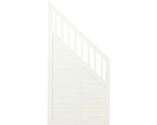 Abschlusselement PLUS Nostalgi 90 x 180/95 cm RAL 9010 weiß Weiße Treppengeländer zur Verwendung in Innenräumen