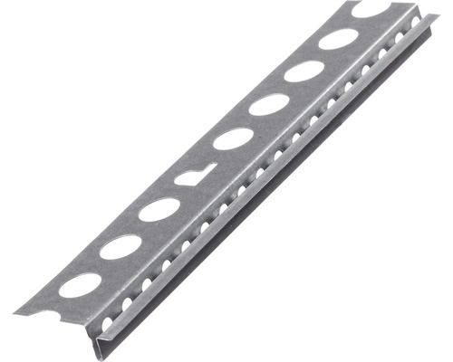 Fliesenprofil aus Metall mit Löchern zur Befestigung