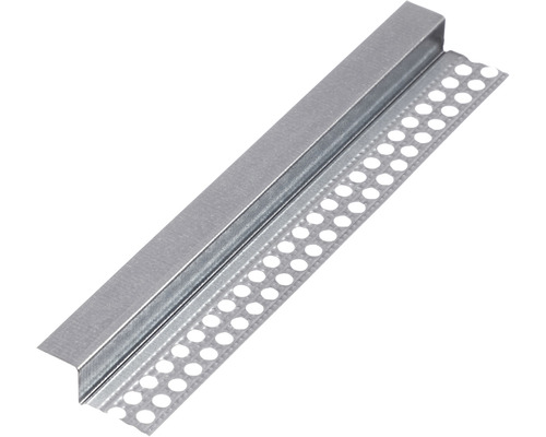 Eckschutzschiene aus Metall mit Lochung für Putzarbeiten