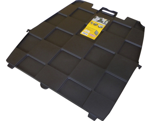 Trennwand Kerbl für Gulliver Touring IATA Transportbox schwarz Schwarze Kofferraumwanne mit quadratischem Muster und Griff