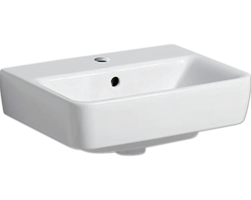 GEBERIT Aufsatzwaschbecken Renova Plan 45 cm weiß mit KeraTect® Spezialglasur 501718008
