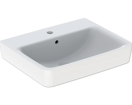 GEBERIT Waschtisch Renova Plan 55 cm weiß mit KeraTect® Spezialglasur 501632008 Waschbecken aus Sanitärkeramik