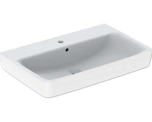 GEBERIT Waschtisch Renova Plan 75 cm weiß mit KeraTect® Spezialglasur 501690008 Keramik Waschtisch für das Badezimmer