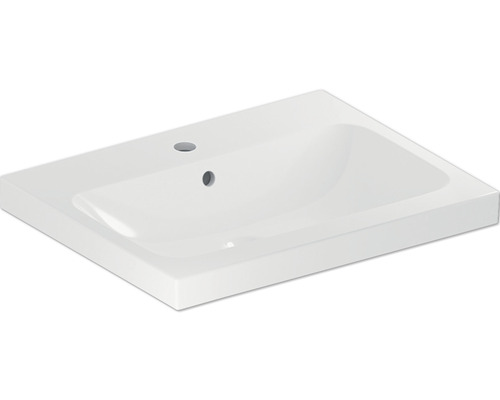 GEBERIT Waschtisch iCon Light 60 cm weiß mit KeraTect® Spezialglasur 501834002 Waschbecken aus Sanitärkeramik