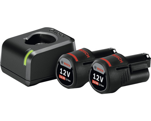 Bosch Akku-Set mit Ladegerät, 12 Volt