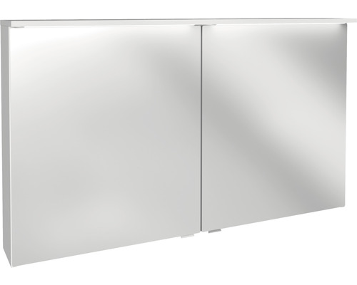 Spiegelschrank FACKELMANN Oxford 120.2 x 20 x 69.6 cm weiß 2-türig LED IP 20