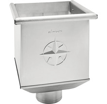 Zambelli Wasserfangkasten Titanzink quadratisch NW 100 220 mm x 220 mm x 330 mm