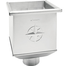 Dachrinnenkasten aus Metall mit Windrosenmotiv