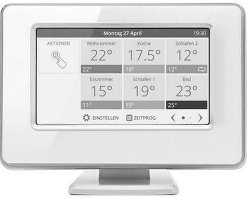 Bediengerät Resideo Home ATC mit Funk 868 MHz programmierbar weiß ATC928G3027 Digitaler Raumthermostat zur Temperaturregelung.