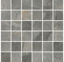 Mosaikfliese mit Steinoptik, quadratisch angeordnet