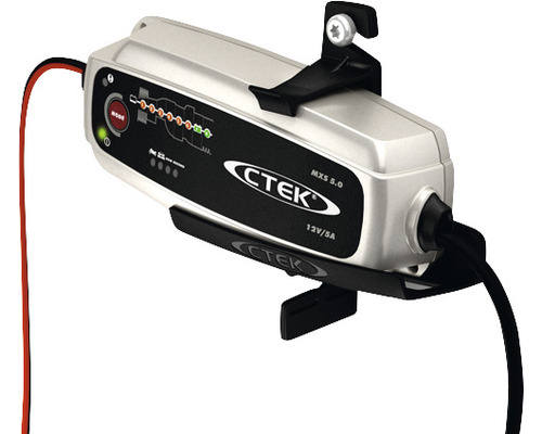 CTEK MXS 5.0 Batterieladegerät mit Halterung