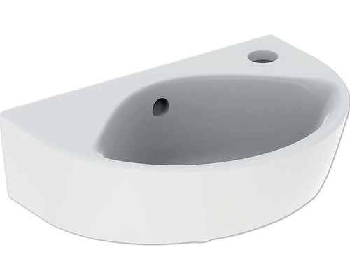 GEBERIT Handwaschbecken Renova 36 cm weiß mit KeraTect® Spezialglasur 500374018 Keramik Waschbecken zur Wandmontage