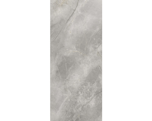 Graue Fliese mit Marmoroptik.