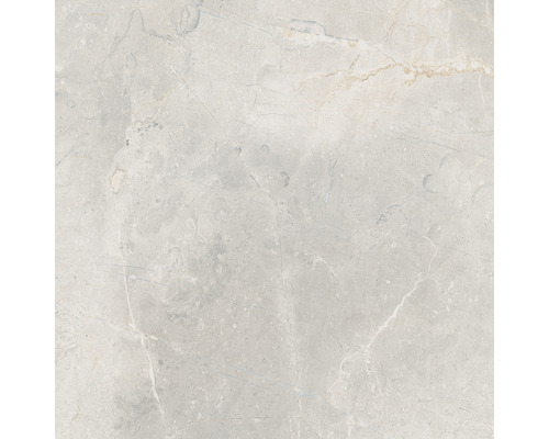 Muster einer hellen Steinzeugfliese mit Marmoroptik