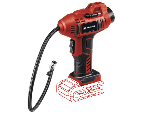 Akku-Autokompressor Einhell CE-CC 18 Li-Solo, ohne Akku und Ladegerät Einhell Akku-Luftpumpe mit Schlauch und Power X-Change Akku