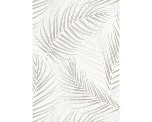 Vliestapete 10221-31 GMK Fashion for Walls 3 Floral hellgrau Tapete mit Palmenblattmuster