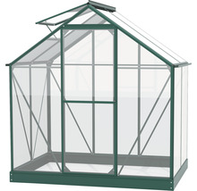 Gewächshaus mit Aluminiumrahmen und Dachfenster