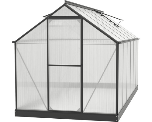 Gewächshaus mit Polycarbonatplatten und Aluminiumrahmen