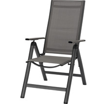 Gartenstuhl acamp spring 59 x 119 x70 cm Aluminium anthrazit klappbar