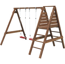 Schaukel Palmako 306 x 210 cm Holz braun bestehend aus 2 Brettschaukeln,Leiter,Plattform