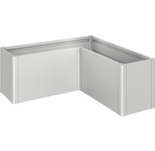 Hochbeet klassisch Biohort Pflanzbeet Belvedere Midi Gr. L150 152 x 152 x 61 cm silber